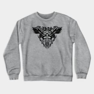 Classic JHAS Tribal Skull Wings Illustration Crewneck Sweatshirt